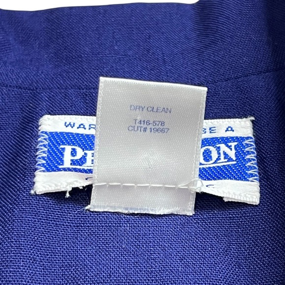 VTG Pendleton Classic Women's Blazer SZ 6 Blue Short Sleeve Double Breasted USA - Picture 10 of 14